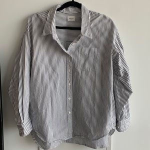 Aritzia Wilfred Free Relaxed Poplin Shirt
